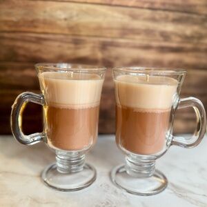 Hand-Poured Soy Candles | Irish Cream Coffee Drink Ware